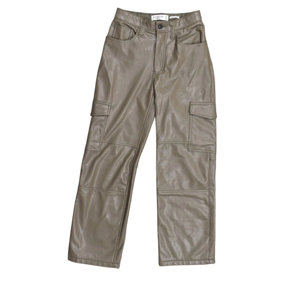 Abercrombie Vegan Leather Cargo Pants
